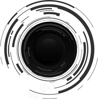 矢量光学镜头图片素材