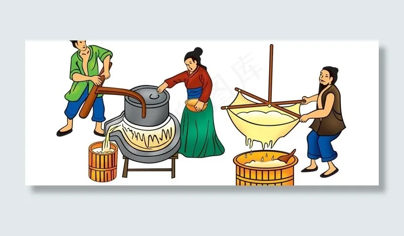 豆干制作工艺图psd模版下载