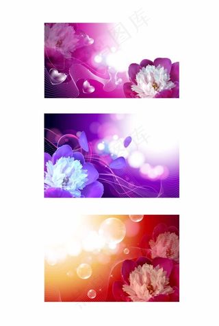 梦幻花卉底纹壁画图