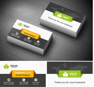 世界地图立体标签名片图片