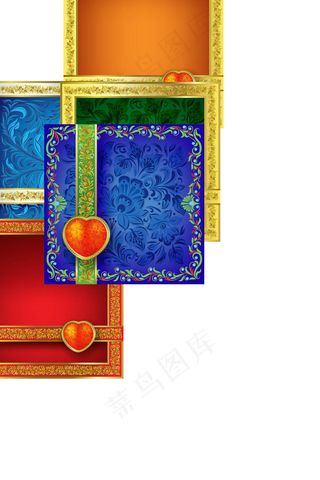 花纹背景边框矢量图下载