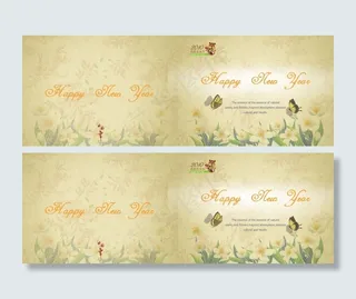 中国元素素雅贺卡