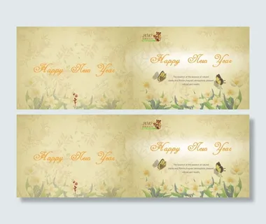 中国元素素雅贺卡 中国元素素雅贺卡