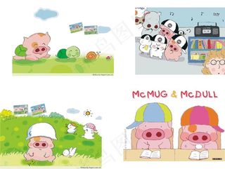 麦兜动画卡通场景矢量素材 CD