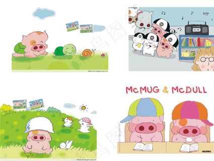 麦兜动画卡通场景矢量素材 CD 麦兜动画卡通场景矢量素材 CD