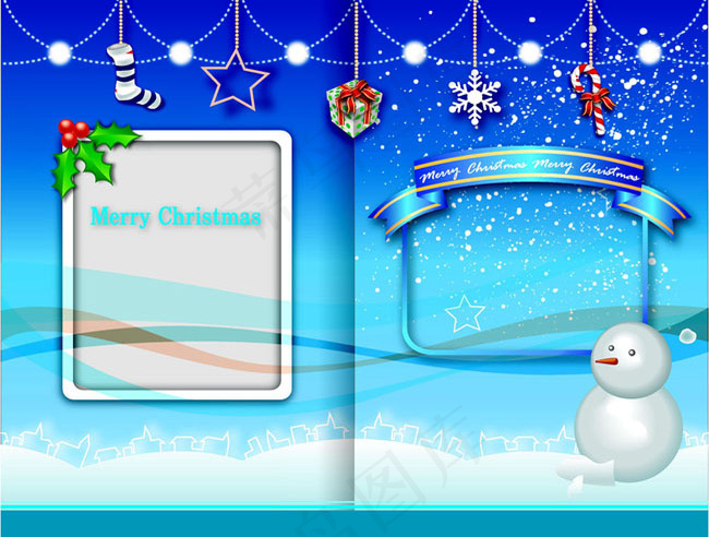 圣诞节贺卡模板下载