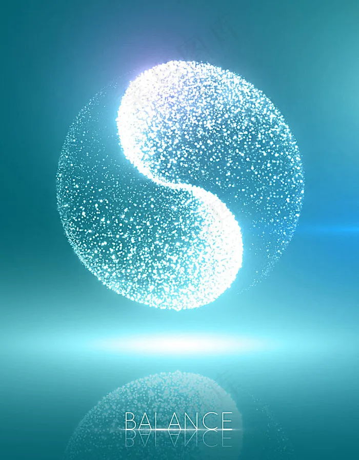 梦幻太极图案eps,ai矢量模版下载