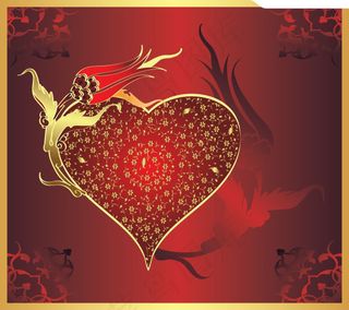 三款情人节时尚元素矢量素材