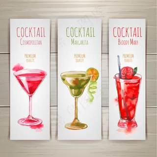 手绘水果饮料单