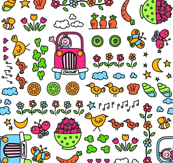 花纹底纹图片ai矢量模版下载