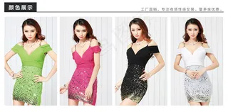 淘宝天猫夜场性感女装连衣裙详情页p...