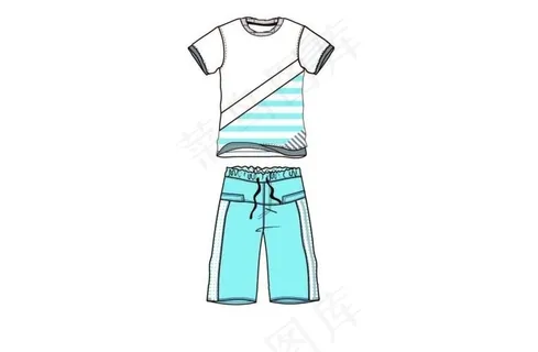 男童服装款式设计手稿图片 男童服装款式设计手稿图片