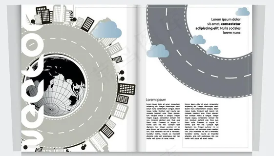 城市背景杂志封面图片