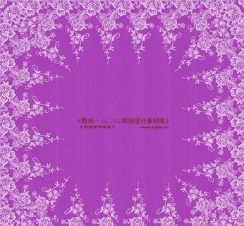 紫色蕾丝花边背景设计素材