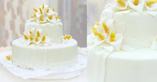 马蹄莲造型蛋糕图片素材下载