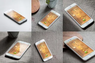 手机界面UI设计效果图贴图样机模板...