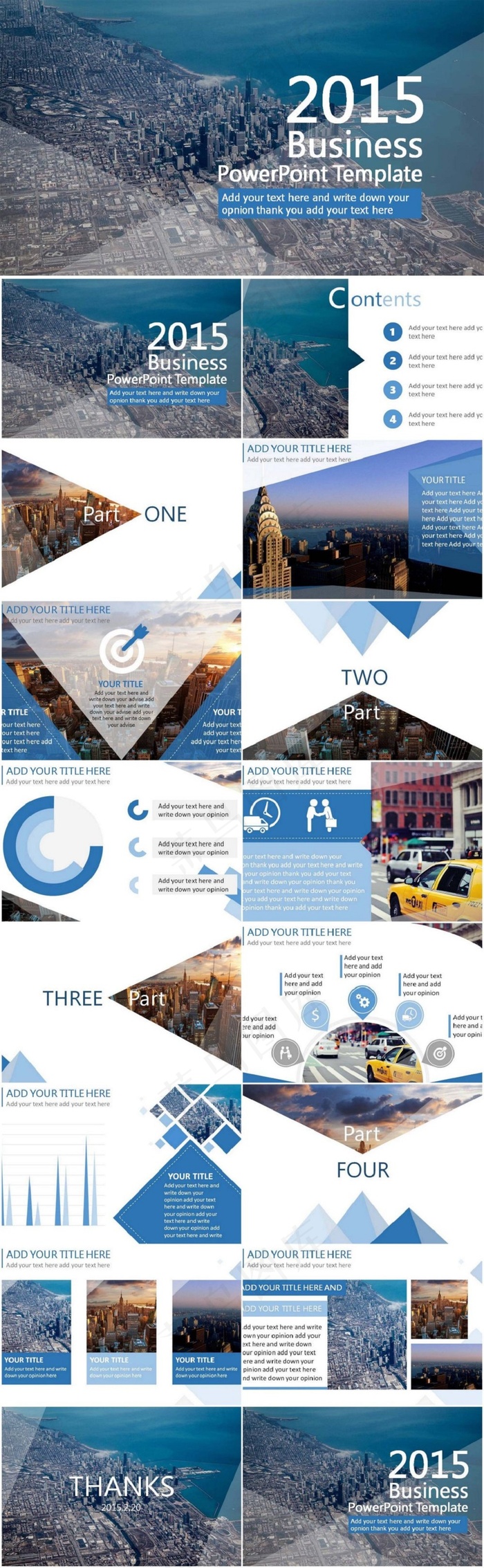 创意背景低面商务简洁PPT模板