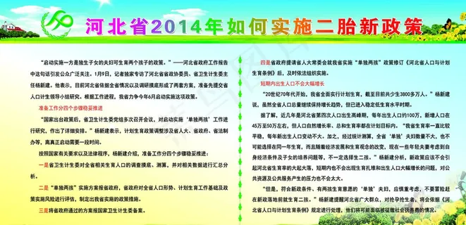 计生二胎展板图片
