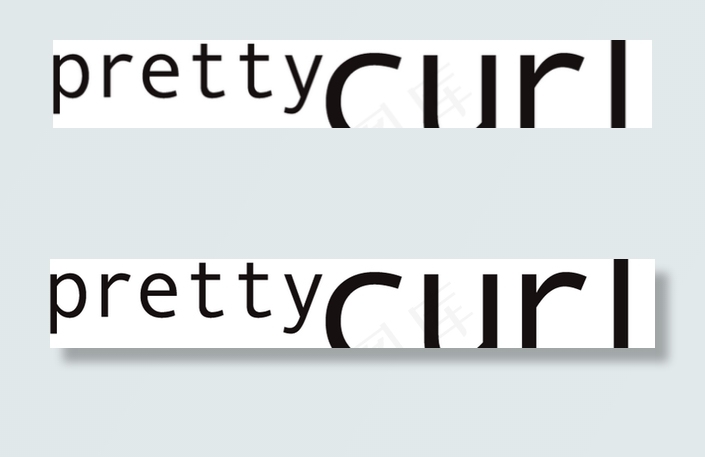 Pretty_Curl logo设...