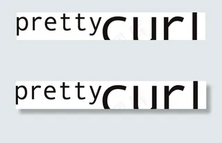 Pretty_Curl logo设...