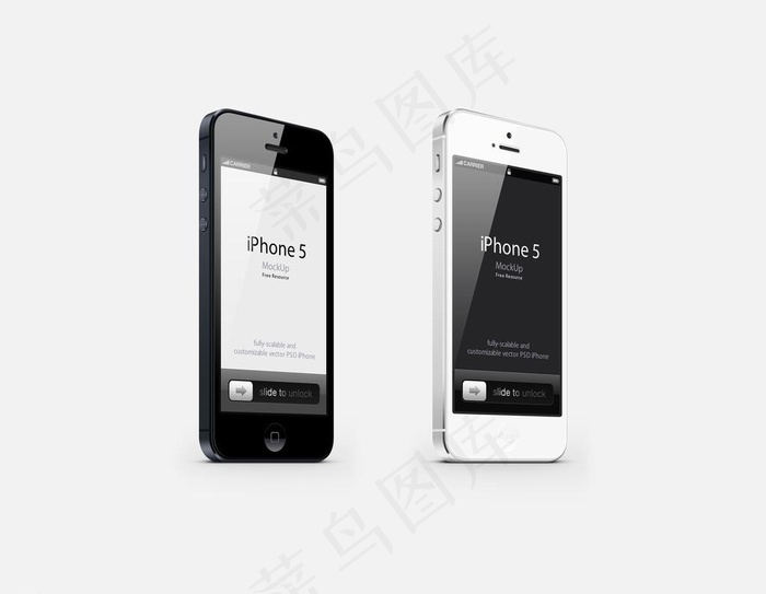 苹果黑白iphone5侧面高清分层...psd模版下载