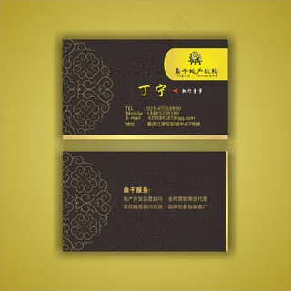 高档房地产名片