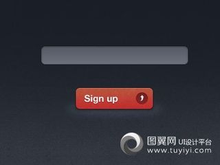 红色按钮和输入框UI设计