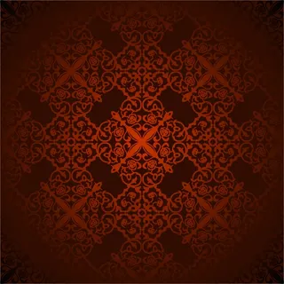 10个豪华的印度婚礼的金色背景矢量素材