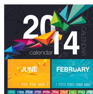 2014创意台历