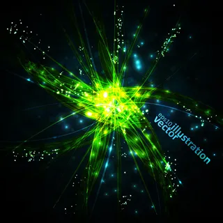 动感流光酷炫光影背景矢量素材