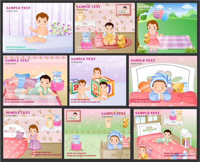 六一儿童卡通矢量素材