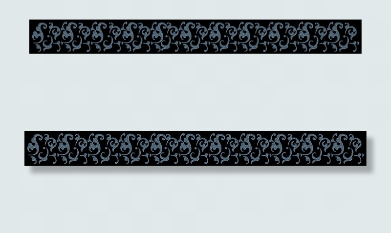 移门腰线浮雕效果