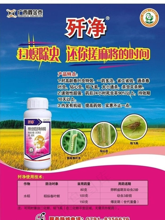 广西鑫金泰化工海报cdr矢量模版下载
