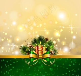 精美圣诞节背景矢量素材三