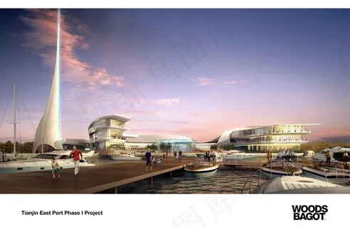 天津海港设计图图片