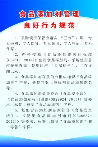 食品添加剂管理cdr矢量模版下载