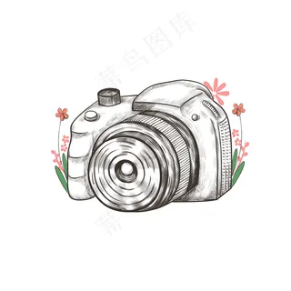 手绘素描相机花朵手绘素描相机花朵 手绘素描相机花朵手绘素描相机花朵