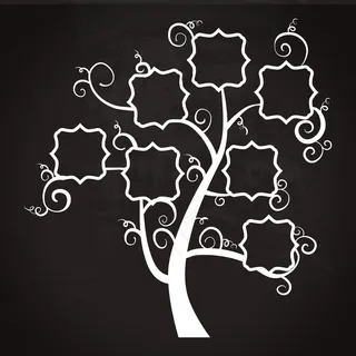 创意树枝相框树设计元素