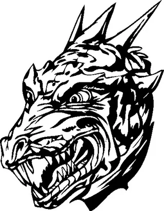 龙 传说动物 矢量CDR_089