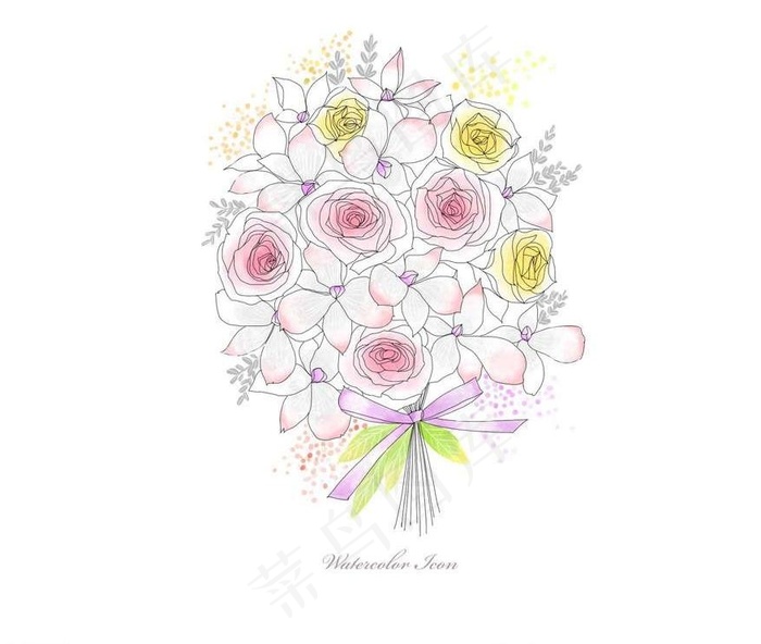 玫瑰鲜花背景图片