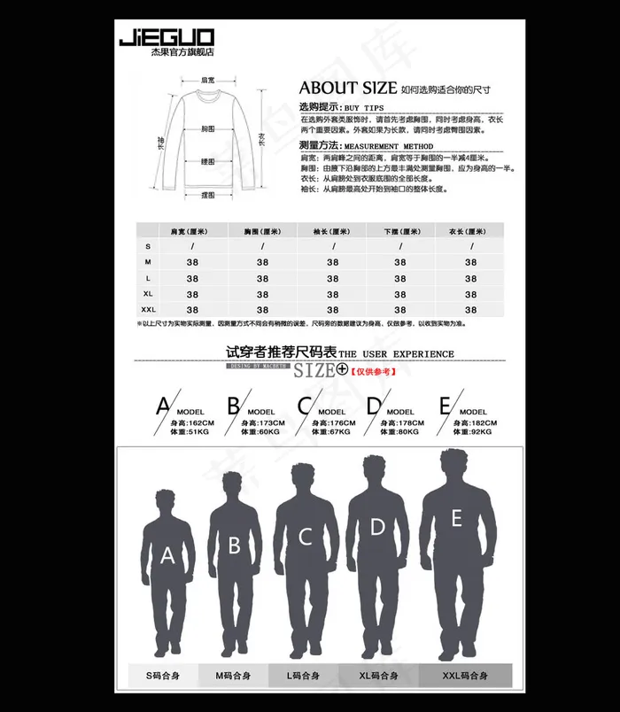 淘宝天猫宝贝详情页尺寸表模板psd模版下载