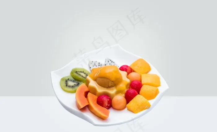鲜什果芒果布甸捞图片(5472X3648(DPI:240))psd模版下载