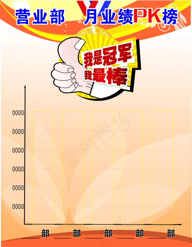 月业绩pkcdr矢量模版下载