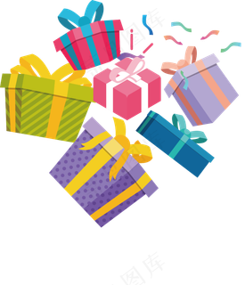 礼品盒礼物礼包装饰元素,免抠元素 礼品盒礼物礼包装饰元素,免抠元素