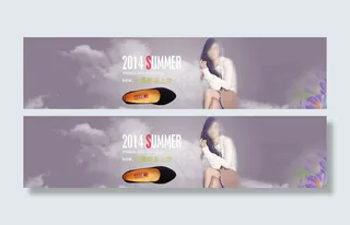 淘宝春季女鞋海报psd素材下载图片