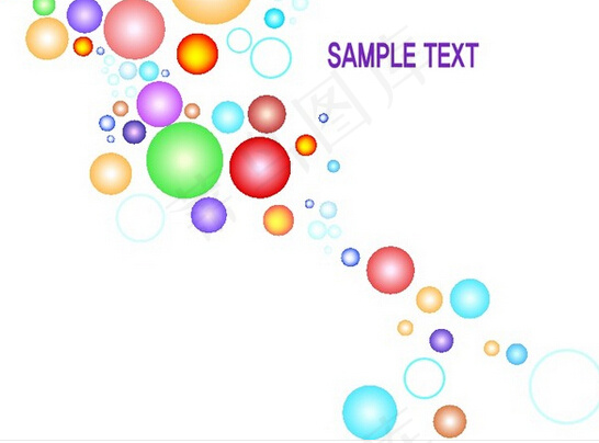 五彩时尚缤纷素材设计