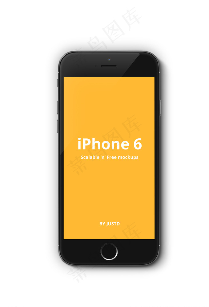 iphone6黑色图片psd模版下载