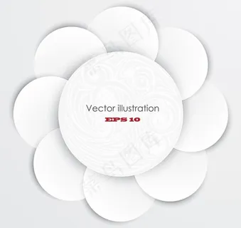 花纹底纹白色纸张图片