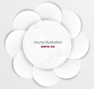 花纹底纹白色纸张图片