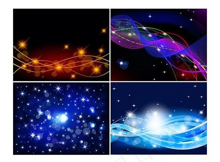 动感波纹光晕矢量背景